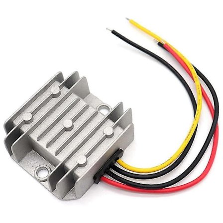 DC 24V till 12V Omvandlare, Spänningsomvandlare 5A 60W, Transformator Vattentät med Aluminiumskal