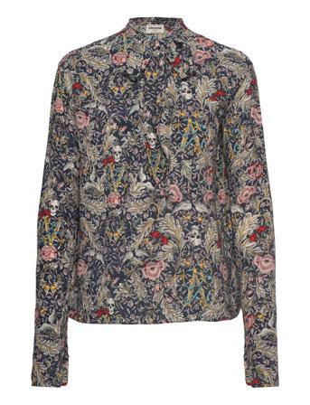 Telios Soft British Flowers Bluse Langærmet Multi/mønstret Zadig & Voltaire