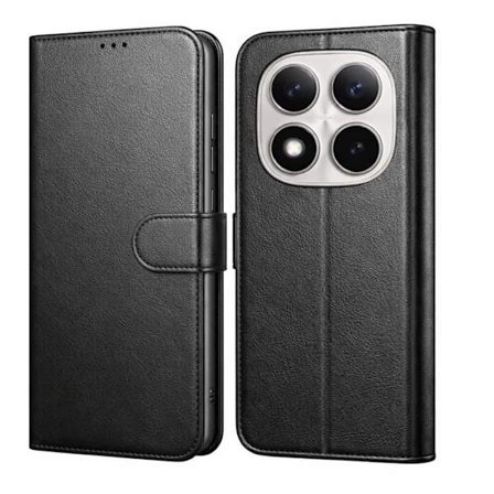 Xiaomi Redmi Note 15 PRO 4G - Musta Lompakkokotelo Magneettisuljenta Korttitasku Phonillico