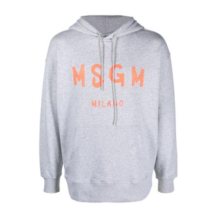 Msgm, Hoodies Grijs, Heren, Maat:L
