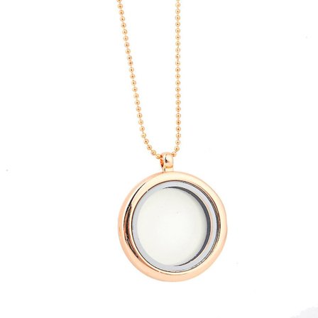 Fashion Minne Flytande Berlock Locket Halsband Present Till Alla Hjärtans Dag