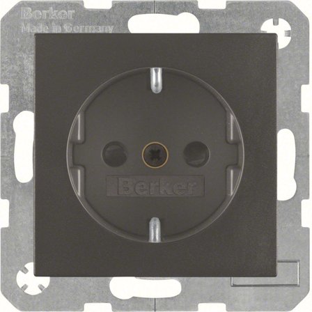 Berker S.1 Vägguttagsinsats 1-vägs, jordad, Strömbrytare & vägguttag