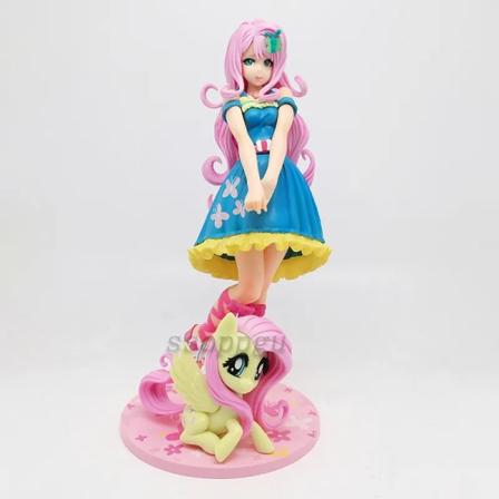 Kotobukiya My Little Pony Figur Twilight Sparkle Applejack Rainbow Dash Princess Luna PVC Action Figur Collection Modell Leksaker Fluttershy