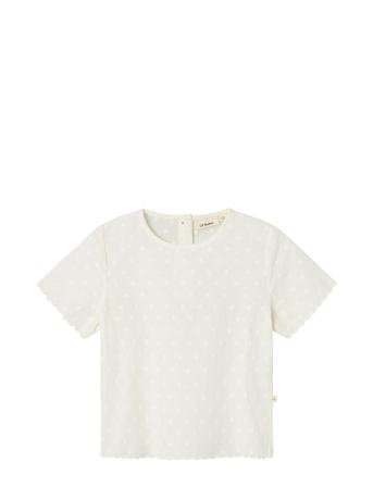 Nmfhirsa Ss Loose Shirt Lil White Lil'Atelier