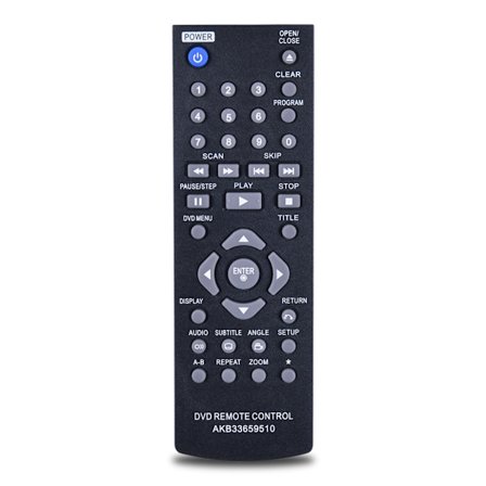 Fjernbetjening til LG DVD-afspiller Controller AKB33659510 Fjernbetjening DVX390 DP122 DVX440 DP520 DP522 DVX452 DVX450