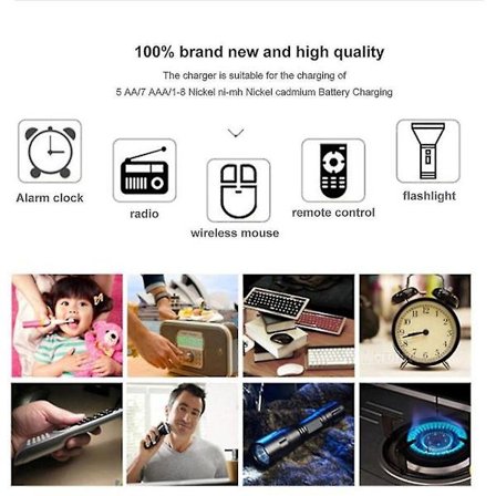 Leise-858 Multi Slot Uafhængig Oplader 8 Aa Batteri