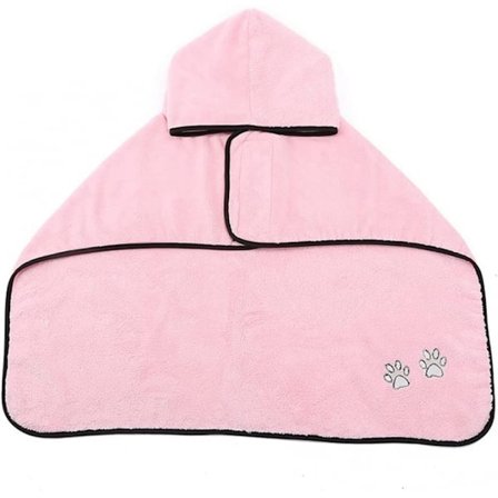 Kjæledyr Badekåpe Sterk Absorberende Hurtigtørkende Vannbad Katter Hunder Håndklær Rengjøring Multifunksjonelle Forbruksvarer(M)