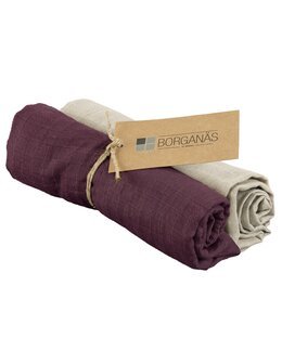 Muslinwrap/filt 70x70cm 2-pack - Borganäs of Sweden