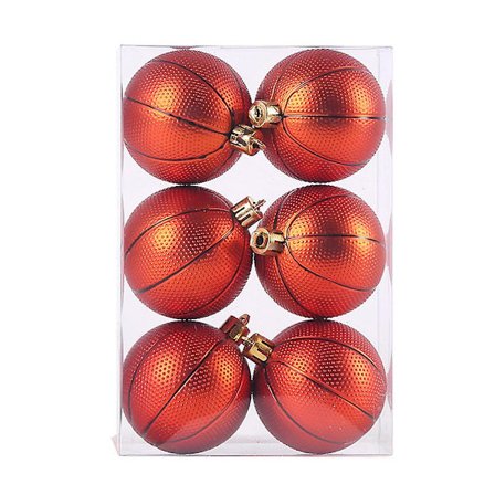 6cm Julebasketbold Julepynt Bold Juletræ