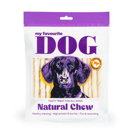 My favourite DOG - Twisted Rawhide Sticks 12,5 cm, 240 g, 30-pk. - Hund - Hundegodbiter & tyggebein - Tyggeruller & tyggepinner - ZOO.no