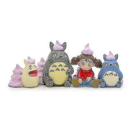4 st Hayao Miyazaki Min Granne Totoro Mini Figur Leksaker