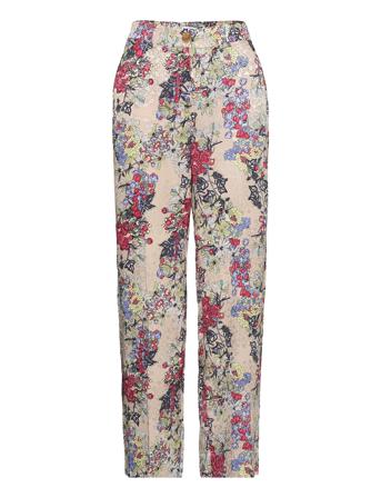 Pants In Winter Berry Print Brown Coster Copenhagen
