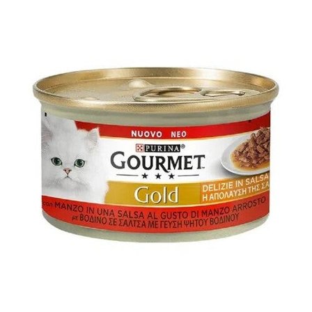 Purina Gourmet Gold Delizie In Salsa Con Manzo Per Gatti Lattina