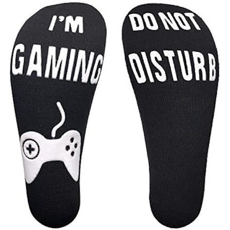Gamer Sokker Gamer Gaver Sok Ikke Forstyrr Jeg Spiller Nyhed Sjove Sokker Fødselsdagsgave Julegaver Sjove Midt Læg Sokker Til Spilelskere Chr