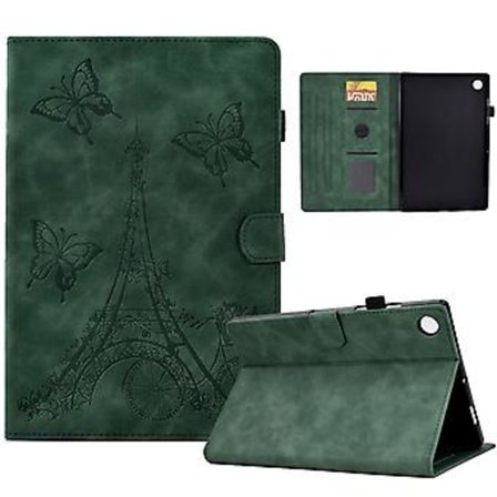 Tower Läderfodral för Samsung Galaxy Tab A9+ (Grön)