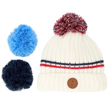 Cabaïa - Vit pom Beanie - Manhattan White Polar Pom @ Hatstore
