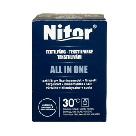 Nitor Textilfärg All In One Marinblå 230 g Klädvård 230G