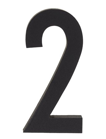 Architect Numbers Black Design Letters