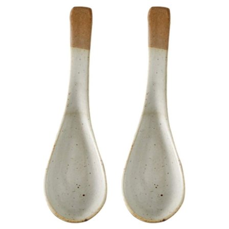 Japansk sked i keramik, soppsked, sked för ris, ramen