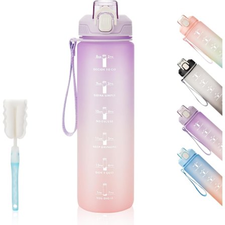 1L Sportsflaske - Lækagesikker og BPA-fri sportsflaske til fitness, træning og udendørs sport