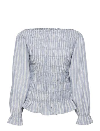 Crfilumia Ls Blouse Blue Cream