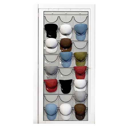 Baseball Cap Oppbevaring Hengeveske Curve Hanger Rack 24 klare lommer