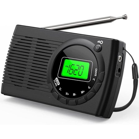 Lille radio batteridrevet FM/AM/SW, mini bærbare radioer