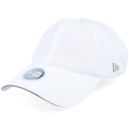 New Era - Womens Open Ponytail Back White Dad Cap Adjustable White Cap - @ Hatstore