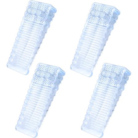 4 stk Anti-skli Gulv Dørstopper med Justerbar Høyde, Gjennomsiktig Gummidørstopper, Dørstopper for Hjemmekontor Dørveggbeskyttelse