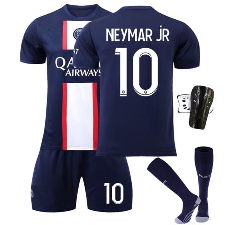 2022 Paris Hemmafotbollströja Kit-vit Blå 26