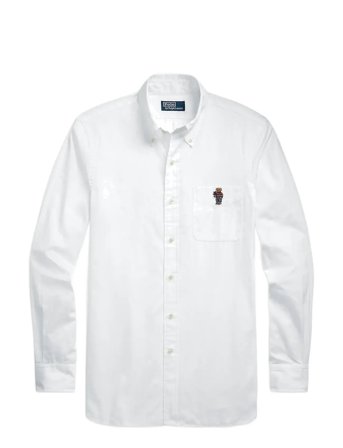 Polo Ralph Lauren | Custom Fit Polo Bear Poplin Shirt | 45.5