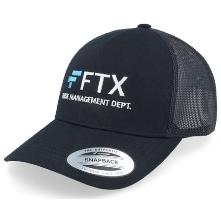 Iconic - Black - trucker - Cap - FTX Risk Management Black Trucker - Hatstore