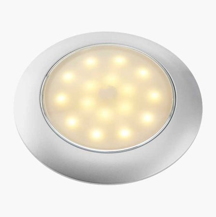Biltema - Innvendig LED belysning tynn 1 W med dimmerfunksjon, Sølvmatt plast, egnet for båt og bobil