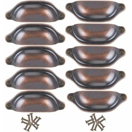 10 kappaletta punaista antiikkikuparista laatikon koristelua - Universaali antiikkikuparinen keittiön kaappi