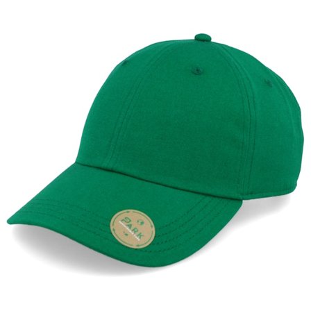 Park - Grön unconstructed Keps - Dark Green Sustainable Dad Cap @ Hatstore