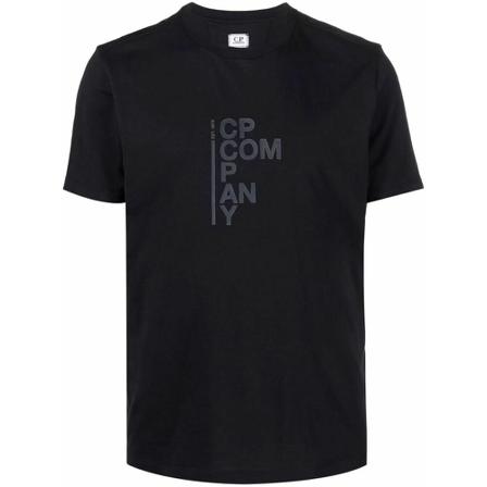 C.p. Company, Mercerized Jersey Saylor T-Shirt Zwart, Heren, Maat:M