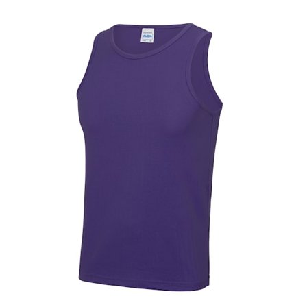 AWDis Just Cool Herr Sport Gym Enkel Tanktopp / Linne L Lila