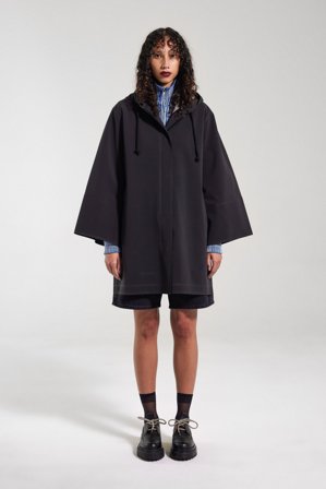 Lubban Lightweight Matte Raincoat Black