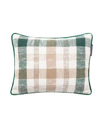 Lexington Checked recycled cotton pillow 40x30