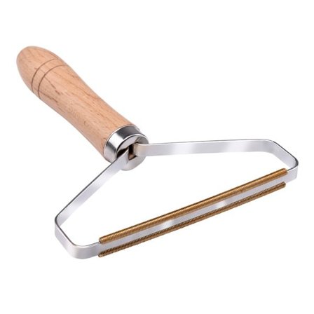 Fnugfjerner med træhåndtag - effektivt værktøj til fjernelse af fnug og hår