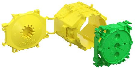 Rutab 1265-01 Kopplingsdosa för formgjutning, djup 75 mm, Installationsmaterial