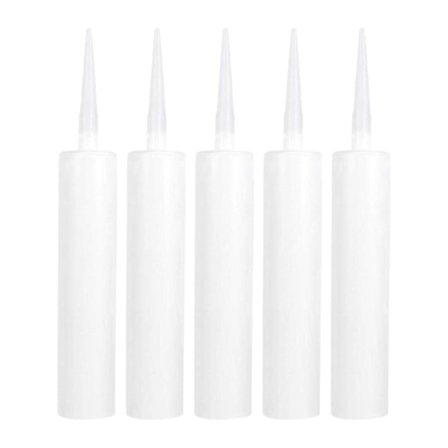 Tomme Fugemassetuber Fugemasseforseglingsrør 310ml Tuber Vedlikehold Gjenfyllbare Patroner med Dyser for Fliser DIY Håndverk Hjem