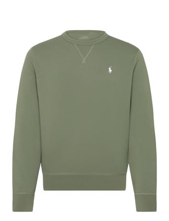 Marled Double-Knit Sweatshirt Tops Sweatshirts & Hoodies Sweatshirts Green Polo Ralph Lauren
