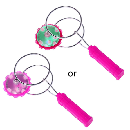 Magnetisk Gyro Hjul Magisk Spindende LED Farverig Lys Gyro YoYo Legetøj Børnegaver