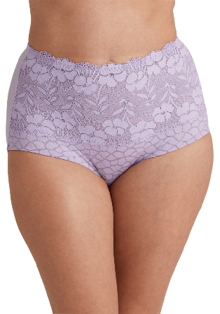 Miss Mary of Sweden Jacquard & Lace Trosgördel Trosor Dam Lila 54