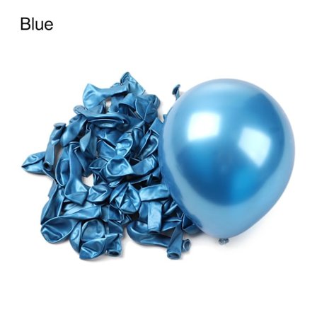 100st 5inch Latex Ballong Uppblåsbara Leksaker BLÅ