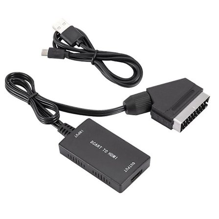 Scart Till HDMI-omvandlare Uppgradering Med Kabel Scart Till HDMI Scart Till HDMI HD Adapter