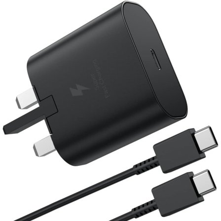 45W Hurtigoplader til Samsung, USB C Mobil Oplader Vægoplader UK og Type C Opladerkabel Galaxy S22, S22+, S22 Ultra, S21, S21+, S20+ -KK