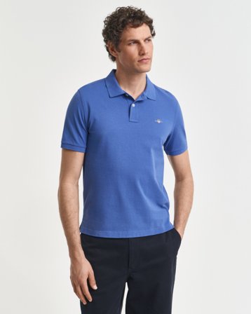 GANT Herren Regular Fit Piqué Poloshirt (XL) Blau