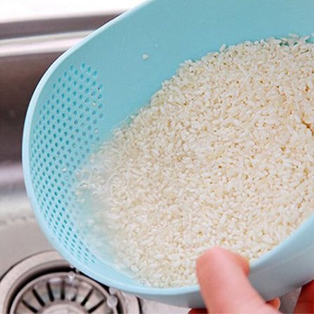 Multifunktionel risskål fødevarekvalitet lille rissigte til rengøring af køkken, let at rengøre, tåler opvaskemaskine